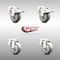 Service Caster 3 Inch 316SS Gray Polyurethane Swivel Bolt Hole Caster Set with 2 Lock Brake SCC-SS316BHTTL20S314-PPUB-2-S-2 - alternate 5